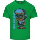 Nerd  Funny Gamer Gaming Kids T-Shirt Childrens Irish Green