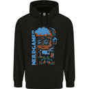 Nerd  Funny Gamer Gaming Mens 80% Cotton Hoodie Black
