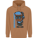 Nerd  Funny Gamer Gaming Mens 80% Cotton Hoodie Caramel Latte