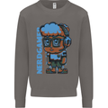 Nerd  Funny Gamer Gaming Mens Sweatshirt Jumper Charcoal