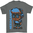 Nerd  Funny Gamer Gaming Mens T-Shirt Cotton Gildan Charcoal