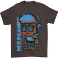 Nerd  Funny Gamer Gaming Mens T-Shirt Cotton Gildan Dark Chocolate