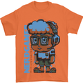 Nerd  Funny Gamer Gaming Mens T-Shirt Cotton Gildan Orange