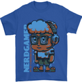 Nerd  Funny Gamer Gaming Mens T-Shirt Cotton Gildan Royal Blue
