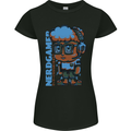 Nerd  Funny Gamer Gaming Womens Petite Cut T-Shirt Black