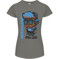 Nerd  Funny Gamer Gaming Womens Petite Cut T-Shirt Charcoal