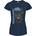 Nerd  Funny Gamer Gaming Womens Petite Cut T-Shirt Navy Blue