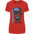 Nerd  Funny Gamer Gaming Womens Wider Cut T-Shirt Red