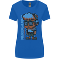Nerd  Funny Gamer Gaming Womens Wider Cut T-Shirt Royal Blue