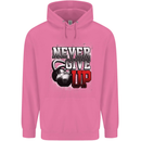 Never Give Up Gym Training Top Bodybuilding Mens 80% Cotton Hoodie Azelea