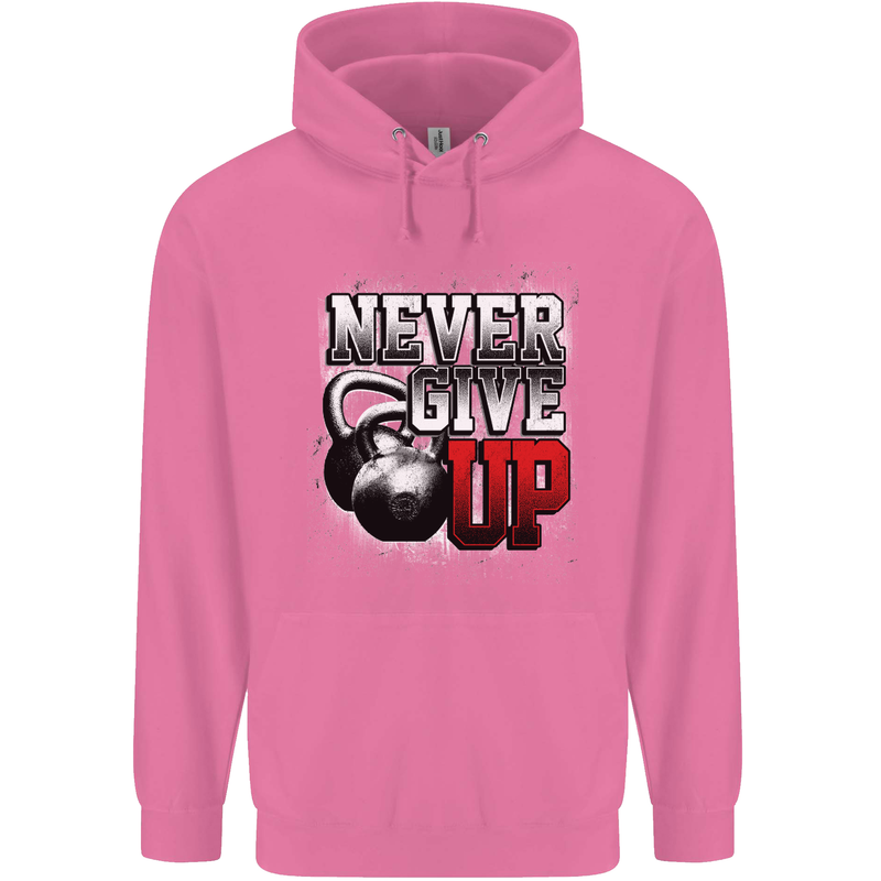 Never Give Up Gym Training Top Bodybuilding Mens 80% Cotton Hoodie Azelea