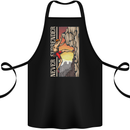 Never Surrender Rock Climbing Climber Cotton Apron 100% Organic Black