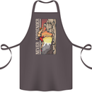Never Surrender Rock Climbing Climber Cotton Apron 100% Organic Dark Grey