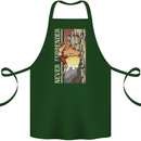 Never Surrender Rock Climbing Climber Cotton Apron 100% Organic Forest Green