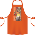 Never Surrender Rock Climbing Climber Cotton Apron 100% Organic Orange