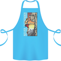 Never Surrender Rock Climbing Climber Cotton Apron 100% Organic Turquoise
