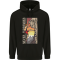 Never Surrender Rock Climbing Climber Mens 80% Cotton Hoodie Black