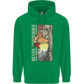 Never Surrender Rock Climbing Climber Mens 80% Cotton Hoodie Irish Green