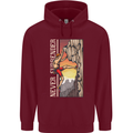 Never Surrender Rock Climbing Climber Mens 80% Cotton Hoodie Maroon