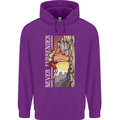 Never Surrender Rock Climbing Climber Mens 80% Cotton Hoodie Purple