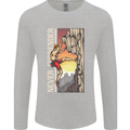 Never Surrender Rock Climbing Climber Mens Long Sleeve T-Shirt Sports Grey