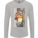 Never Surrender Rock Climbing Climber Mens Long Sleeve T-Shirt Sports Grey