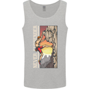 Never Surrender Rock Climbing Climber Mens Vest Tank Top Sports Grey
