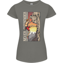 Never Surrender Rock Climbing Climber Womens Petite Cut T-Shirt Charcoal