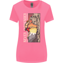 Never Surrender Rock Climbing Climber Womens Wider Cut T-Shirt Azalea
