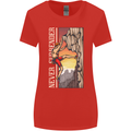 Never Surrender Rock Climbing Climber Womens Wider Cut T-Shirt Red
