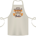 Never Underestimate an Old Man Guitar Cotton Apron 100% Organic Natural