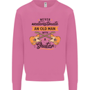 Never Underestimate an Old Man Guitar Mens Sweatshirt Jumper Azalea