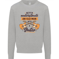 Never Underestimate an Old Man Guitar Mens Sweatshirt Jumper Sports Grey