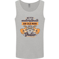 Never Underestimate an Old Man Guitar Mens Vest Tank Top Sports Grey