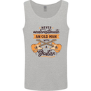 Never Underestimate an Old Man Guitar Mens Vest Tank Top Sports Grey