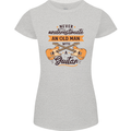 Never Underestimate an Old Man Guitar Womens Petite Cut T-Shirt Sports Grey