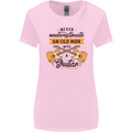 Never Underestimate an Old Man Guitar Womens Wider Cut T-Shirt Light Pink