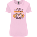 Never Underestimate an Old Man Guitar Womens Wider Cut T-Shirt Light Pink