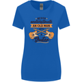 Never Underestimate an Old Man Guitar Womens Wider Cut T-Shirt Royal Blue