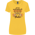 Never Underestimate an Old Man Guitar Womens Wider Cut T-Shirt Yellow