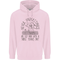 Never Underestimate an Old Man Table Tennis Childrens Kids Hoodie Light Pink
