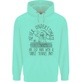 Never Underestimate an Old Man Table Tennis Childrens Kids Hoodie Peppermint