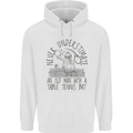 Never Underestimate an Old Man Table Tennis Childrens Kids Hoodie White