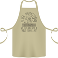 Never Underestimate an Old Man Table Tennis Cotton Apron 100% Organic Khaki