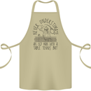 Never Underestimate an Old Man Table Tennis Cotton Apron 100% Organic Khaki