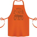 Never Underestimate an Old Man Table Tennis Cotton Apron 100% Organic Orange