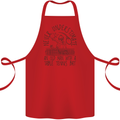 Never Underestimate an Old Man Table Tennis Cotton Apron 100% Organic Red