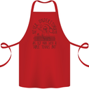 Never Underestimate an Old Man Table Tennis Cotton Apron 100% Organic Red