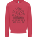 Never Underestimate an Old Man Table Tennis Kids Sweatshirt Jumper Heliconia
