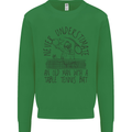 Never Underestimate an Old Man Table Tennis Kids Sweatshirt Jumper Irish Green